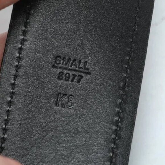 Coach Signature Jacquard Black Canvas Leather Belt Classic Monogram Silver K8 - Picture 10 of 16